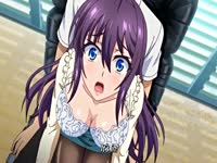 Cute anime girl gets banged from behind